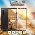 Miniatyrbild 1 av 5: Sony Xperia Pro1 - Härdat Glas 9H - Super kvalitet 3D Skärmskydd