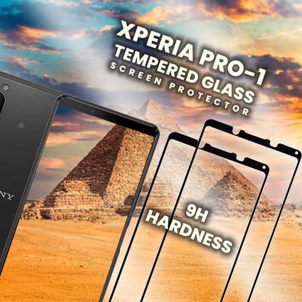 2 Pack Sony Xperia Pro1 - Härdat Glas 9H- Super kvalitet 3D