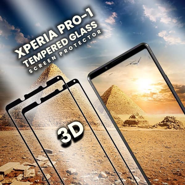 2 Pack Sony Xperia Pro1 - Härdat Glas 9H- Super kvalitet 3D