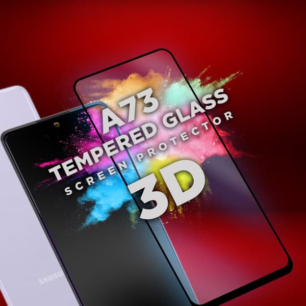 Samsung Galaxy A73 - Härdat glas 9H-Super kvalitet 3D Skärmskydd