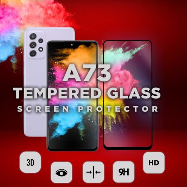 Samsung Galaxy A73 - Härdat glas 9H-Super kvalitet 3D Skärmskydd