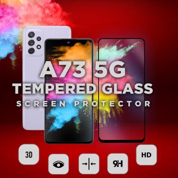 Samsung Galaxy A73 5G - Härdat glas 9H-Super kvalitet 3D