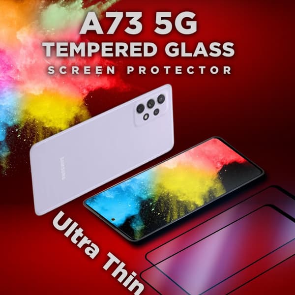 2 Pack Samsung Galaxy A73 5G - Härdat glas 9H-Super kvalitet 3D
