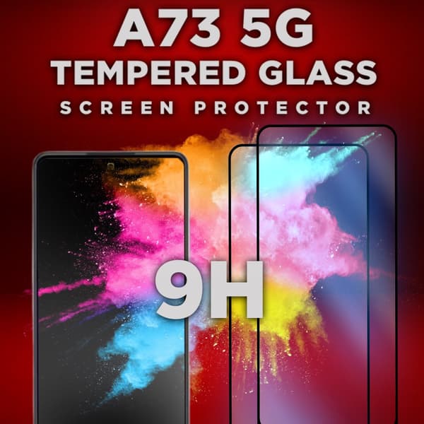 2 Pack Samsung Galaxy A73 5G - Härdat glas 9H-Super kvalitet 3D