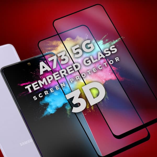 2 Pack Samsung Galaxy A73 5G - Härdat glas 9H-Super kvalitet 3D