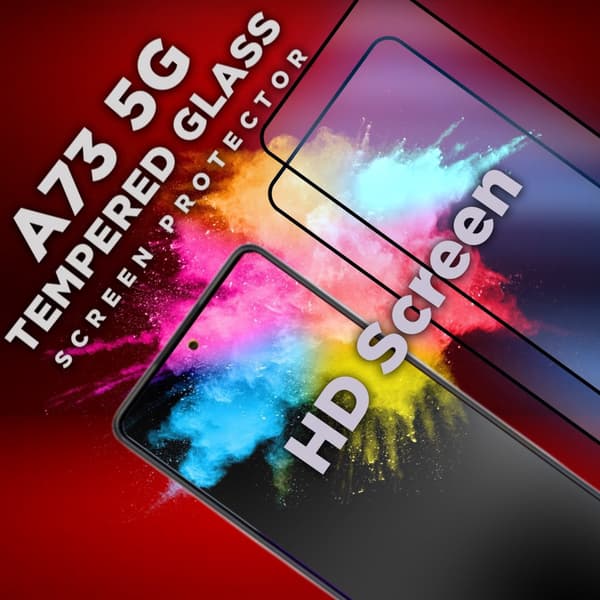2 Pack Samsung Galaxy A73 5G - Härdat glas 9H-Super kvalitet 3D