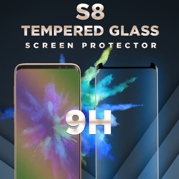 Samsung Galaxy S8 - Härdat glas 9H–Super kvalitet 3D Skärmskydd
