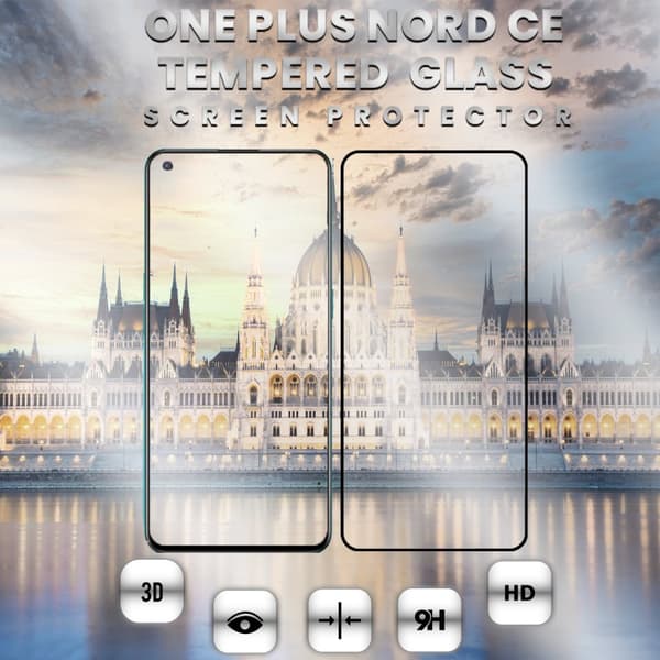 OnePlus Nord CE 5G - Härdat glas 9H-Super kvalitet 3D Skärmskydd