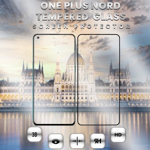 OnePlus Nord - Härdat glas 9H-Super kvalitet 3D Skärmskydd