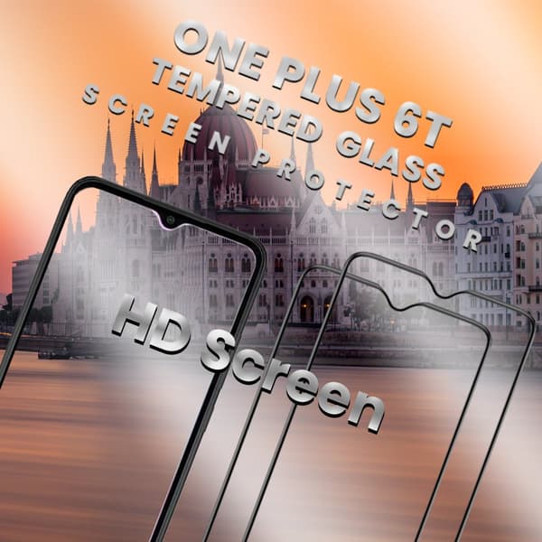 2 Pack OnePlus 6T - Härdat glas 9H-Super kvalitet 3D