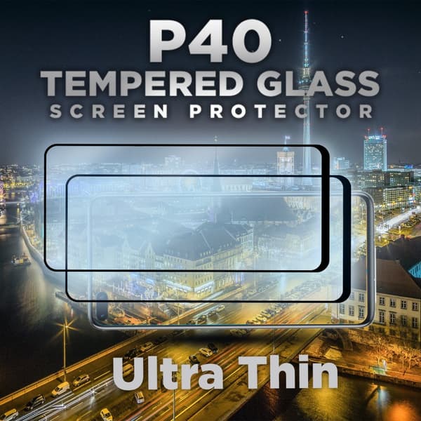 2 Pack Huawei P40 - Härdat glas 9H – 3D Super kvalitet