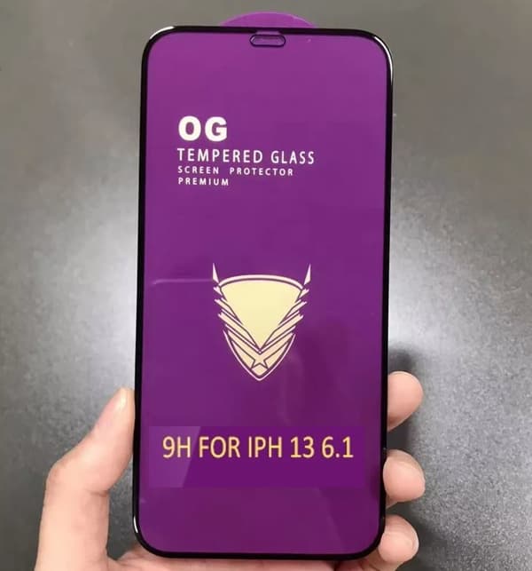 2-Pack -Golden Armor Skärmskydd iPhone 13, 13 Pro (6.1 Tums), Härdat Glas, hög kvalitet