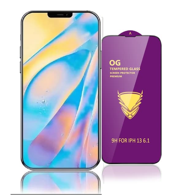 2-Pack -Golden Armor Skärmskydd iPhone 13, 13 Pro (6.1 Tums), Härdat Glas, hög kvalitet