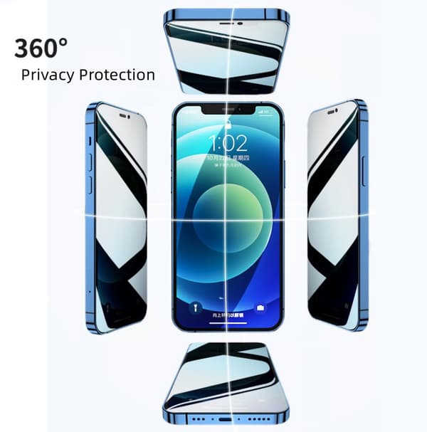 INF iPhone XR Privacy Screen Protector – Anti-spion, reptålig, full täckande skydd SvartiPhone XR