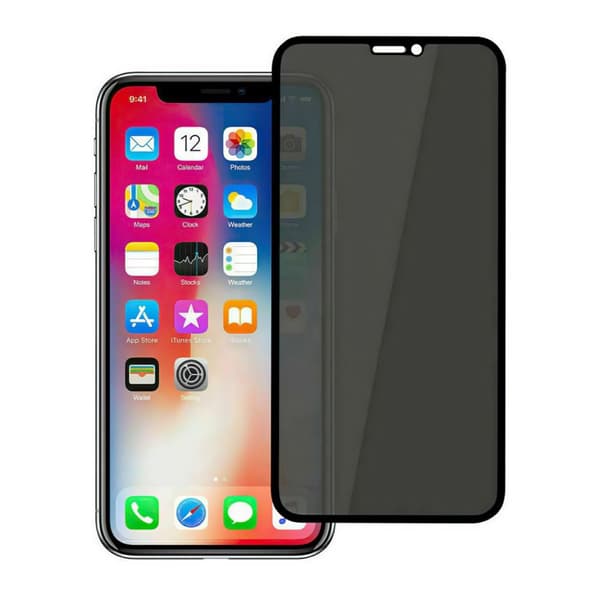 INF iPhone XR Privacy Screen Protector – Anti-spion, reptålig, full täckande skydd SvartiPhone XR
