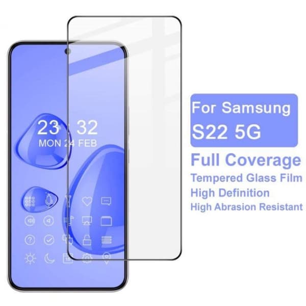 Samsung Galaxy S22/S22 plus - Fuldt hærdet glas/beskyttelsesglas