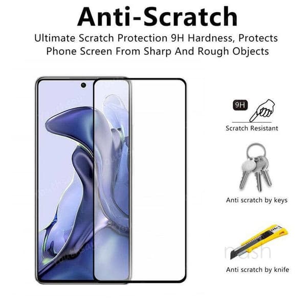 Xiaomi 11T / Xiaomi 11T Pro - Full Coverage Tempered Protective glass