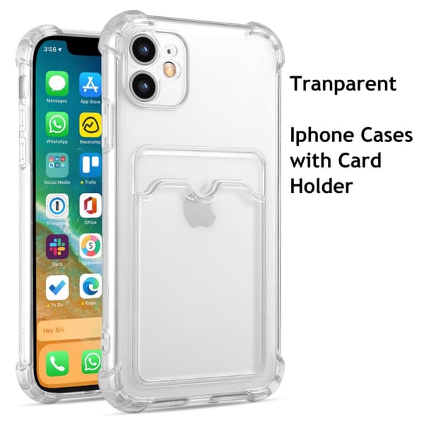 Iphone 7/8/SE2020: 2 i 1 combo: Skærmbeskytter (1 pakke) og etui med pungkortholder (1 pakke)