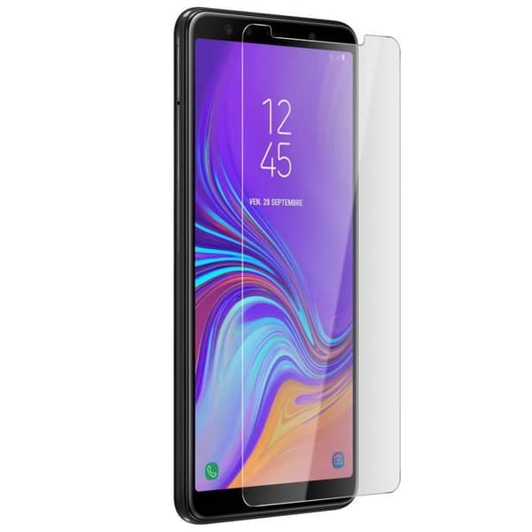 Skärmskydd - AVIZAR - Samsung Galaxy A7 2018 - Härdat glas 9H - Ultra tunt 0.33 mm - Anti-fingeravtryck