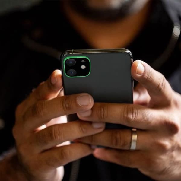 Lins Apple iPhone 11 Glasskydd Härdat glas 9H Anti-fingeravtryck grön Grön