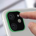 Miniatyrbild 2 av 3: Lins Apple iPhone 11 Glasskydd Härdat glas 9H Anti-fingeravtryck grön Grön