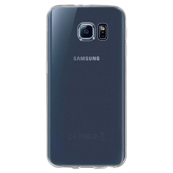 Skal och Skyddsfilm - AVIZAR - Samsung Galaxy S6 - Transparent - Silikon - Härdat Glas