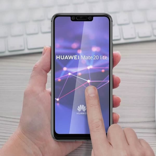 Skärmskydd - AVIZAR - Huawei Mate 20 lite - Härdat glas - 9H - Svart