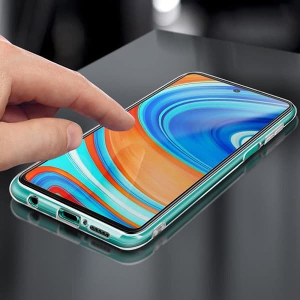 Xiaomi Redmi Note 9S / 9 Pro / 9 Pro Max Fodral härdat glasfilm Black Outline Black