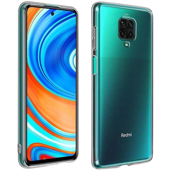 Xiaomi Redmi Note 9S / 9 Pro / 9 Pro Max Fodral härdat glasfilm Black Outline Black