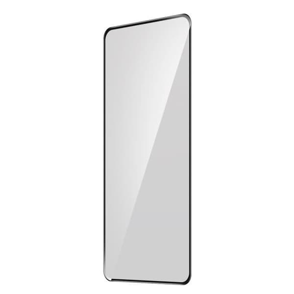 Xiaomi Poco F3 självhäftande kontur i härdat glas och 3D-böjd svart