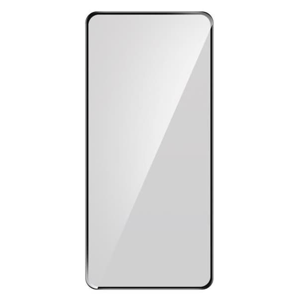 Xiaomi Poco F3 självhäftande kontur i härdat glas och 3D-böjd svart