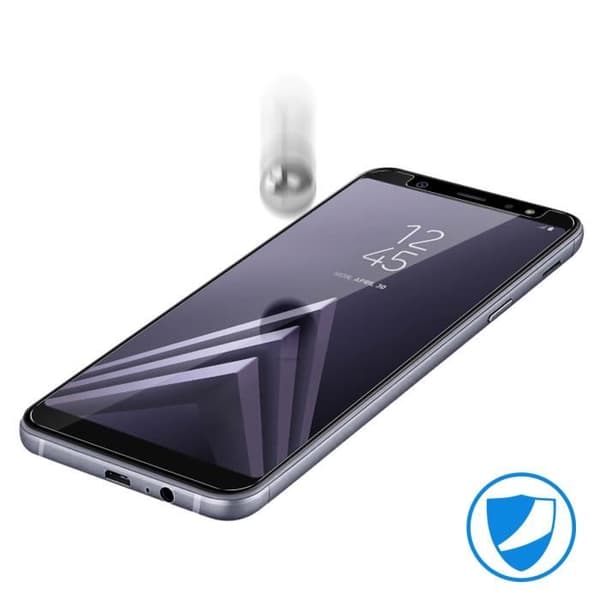 Skyddsfilm för Samsung Galaxy A6 Plus - AVIZAR - Härdat glas - Reptåligt - Ultratunt