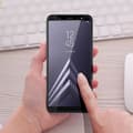 Miniatyrbild 2 av 4: Skyddsfilm för Samsung Galaxy A6 Plus - AVIZAR - Härdat glas - Reptåligt - Ultratunt