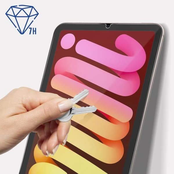 iPad Mini 2021 Flexibel Glasfilm 7H Anti-Scratch Splittersäker 3mk Flexibelt Glas Vit