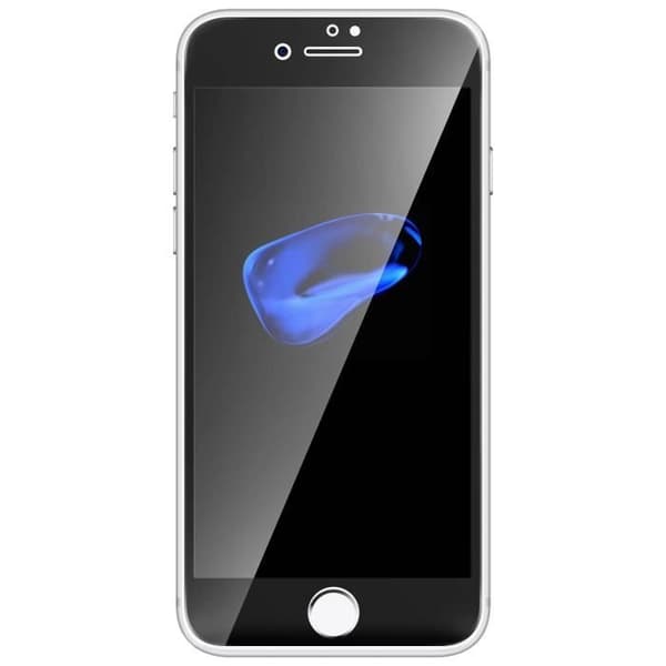 Skyddsfilm - AVIZAR - iPhone 7/8 - Härdat glas - Fullständigt skydd - Svarta kanter