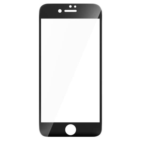 Skyddsfilm - AVIZAR - iPhone 7/8 - Härdat glas - Fullständigt skydd - Svarta kanter