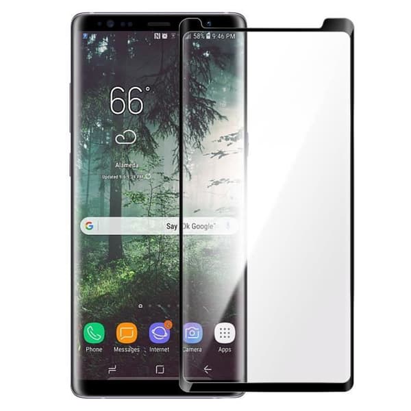 Film för Samsung Galaxy Note 8 - AVIZAR - Härdat glas - Svart - Stötsäker - Ultratunn