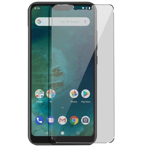 Skärmskydd - AVIZAR - Xiaomi Mi A2 Lite - Härdat glas - Ultratunt - Anti-repa 9H