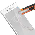 Miniatyrbild 4 av 4: Film Xperia XZ1 skärmhärdat glas skydd anti-explosion brott repa-vit