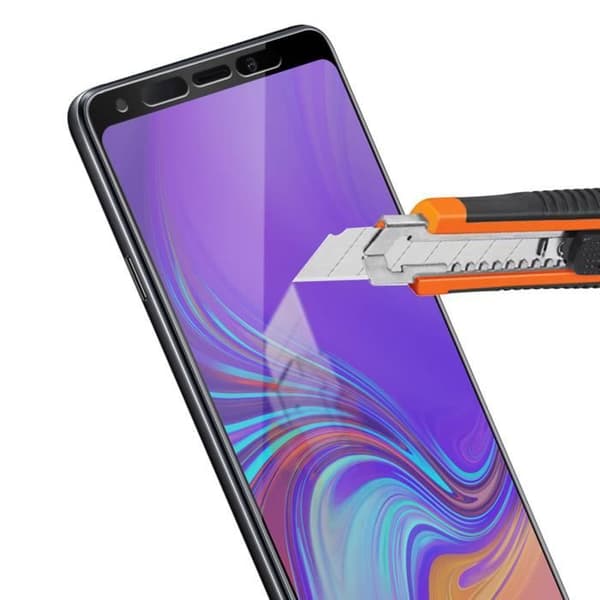 Samsung Galaxy A9 2018 Skärmskydd Härdat Glas Outline Svart