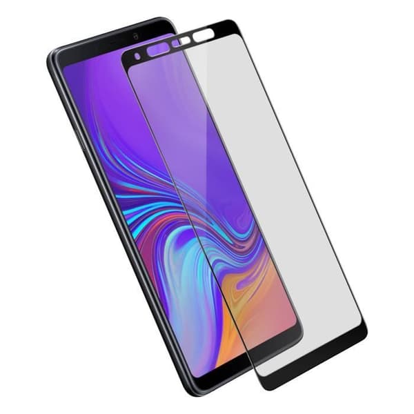 Samsung Galaxy A9 2018 Skärmskydd Härdat Glas Outline Svart
