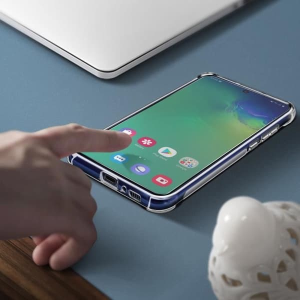 Skyddspaket - AVIZAR - Samsung Galaxy S10 Lite - Mjukt skal - Härdat glas - 360°