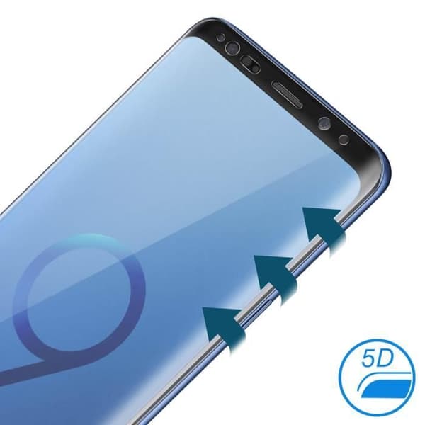Skyddsglas - Samsung - Galaxy S9 Plus - Härdat glas - 5D Full Cover - Transparent