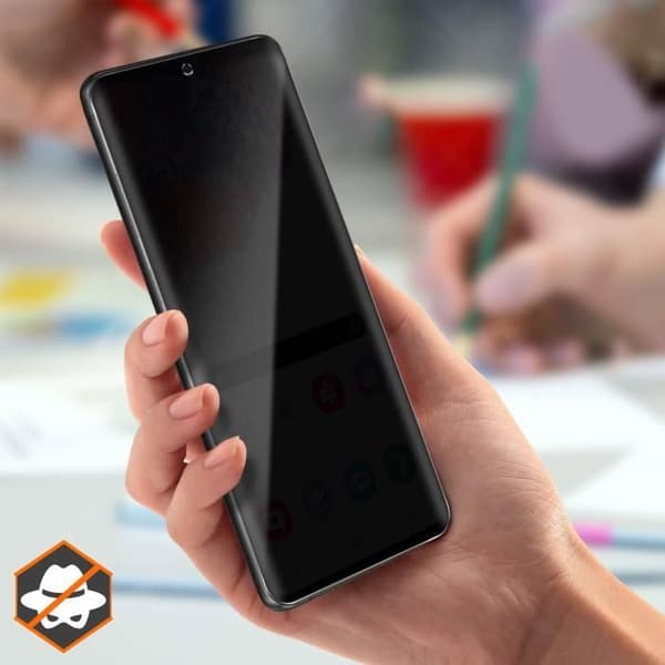 Film anti-spion - AVIZAR - Galaxy S20 Plus - Ultrathin glas - Skydd 9H - Anti-repor