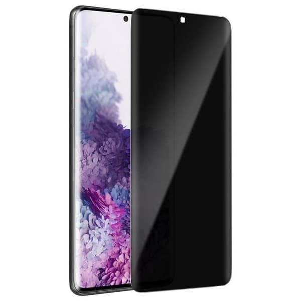 Film anti-spion - AVIZAR - Galaxy S20 Plus - Ultrathin glas - Skydd 9H - Anti-repor