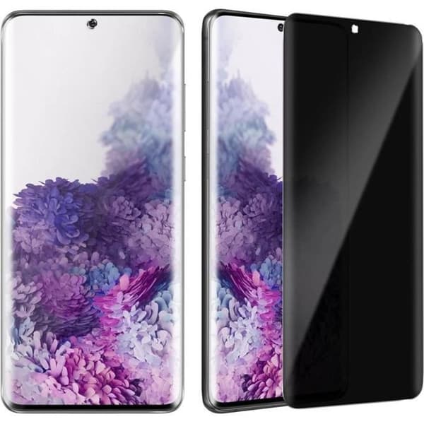 Film anti-spion - AVIZAR - Galaxy S20 Plus - Ultrathin glas - Skydd 9H - Anti-repor