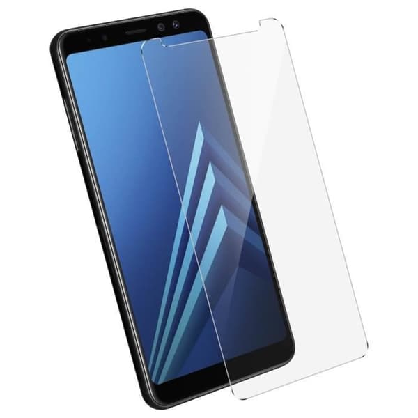 Galaxy A8 filmskärmsskydd i härdat glas 9H Anti-explosion Transparent