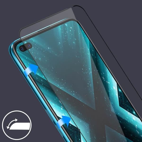 Filmade av härdat glas med fasad kant Akashi för Realme X3 SuperZoom - Märket AKASHI