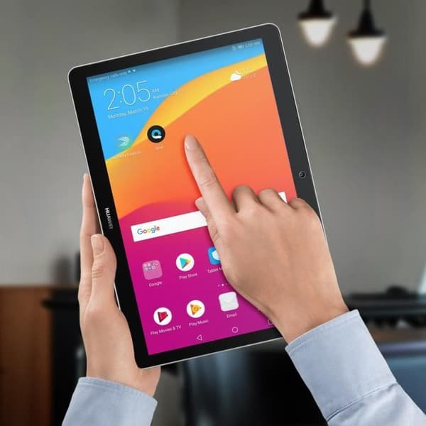 Skärmskyddsfilm - Huawei - MediaPad T3 9.6 - 9H härdat glas - Anti-fingeravtryck - Transparent vit