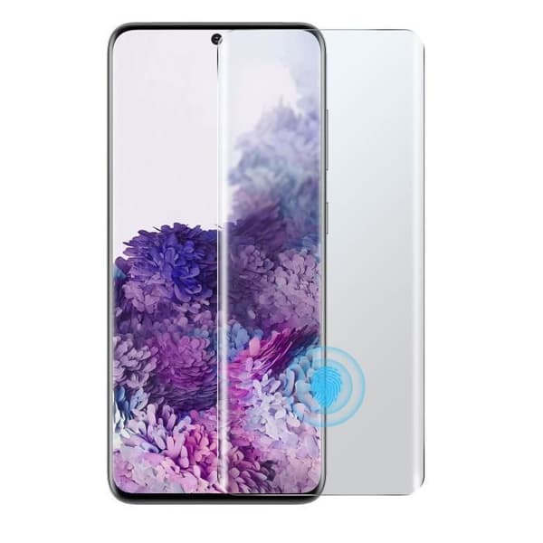Film för Samsung Galaxy S20 härdat glas 9H LED-lampa flytande lim Transparent